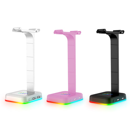 RGB Gaming Headphone Stand with USB Ports