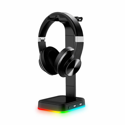 RGB Gaming Headphone Stand with USB Ports