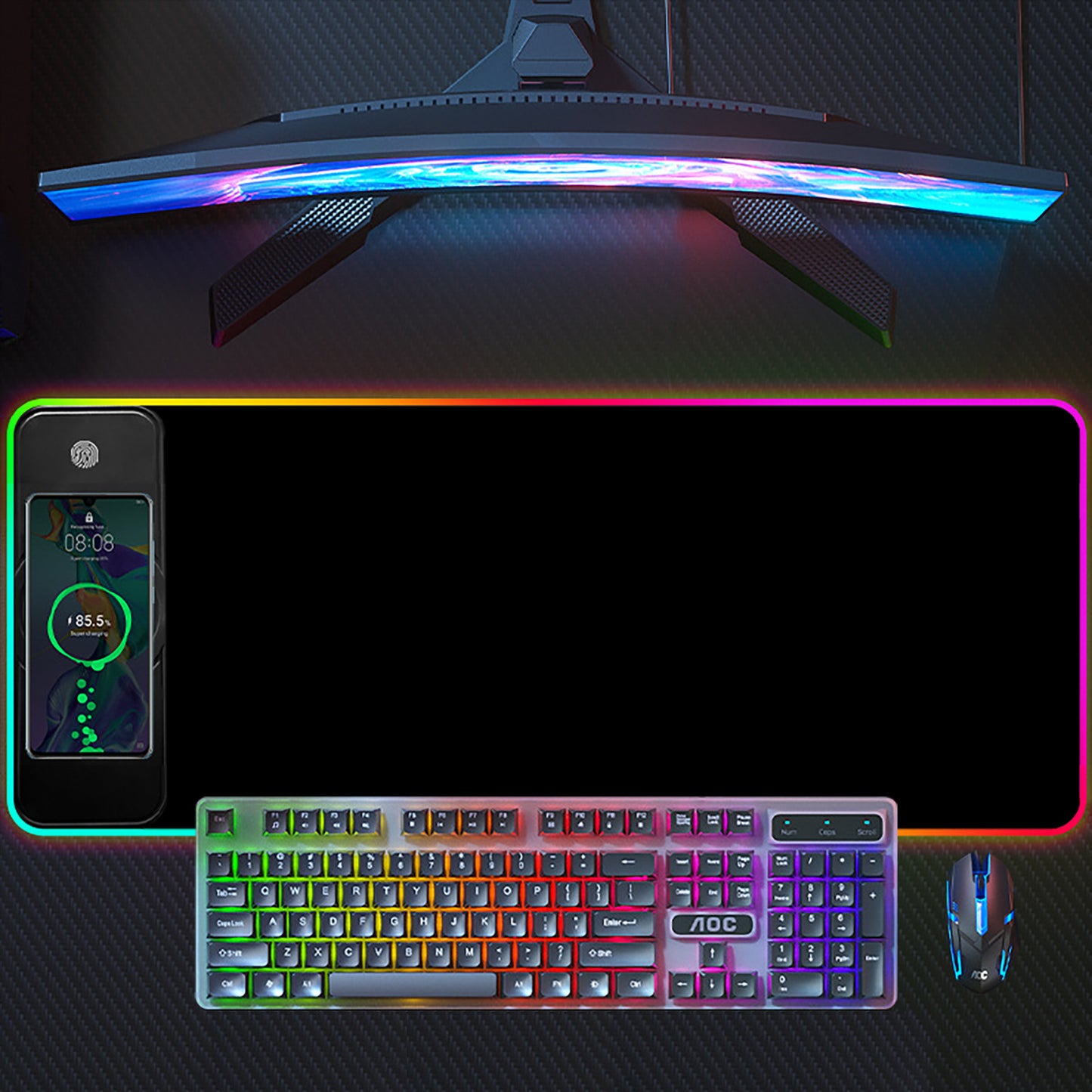 RGB Wireless Charging Mouse Pad